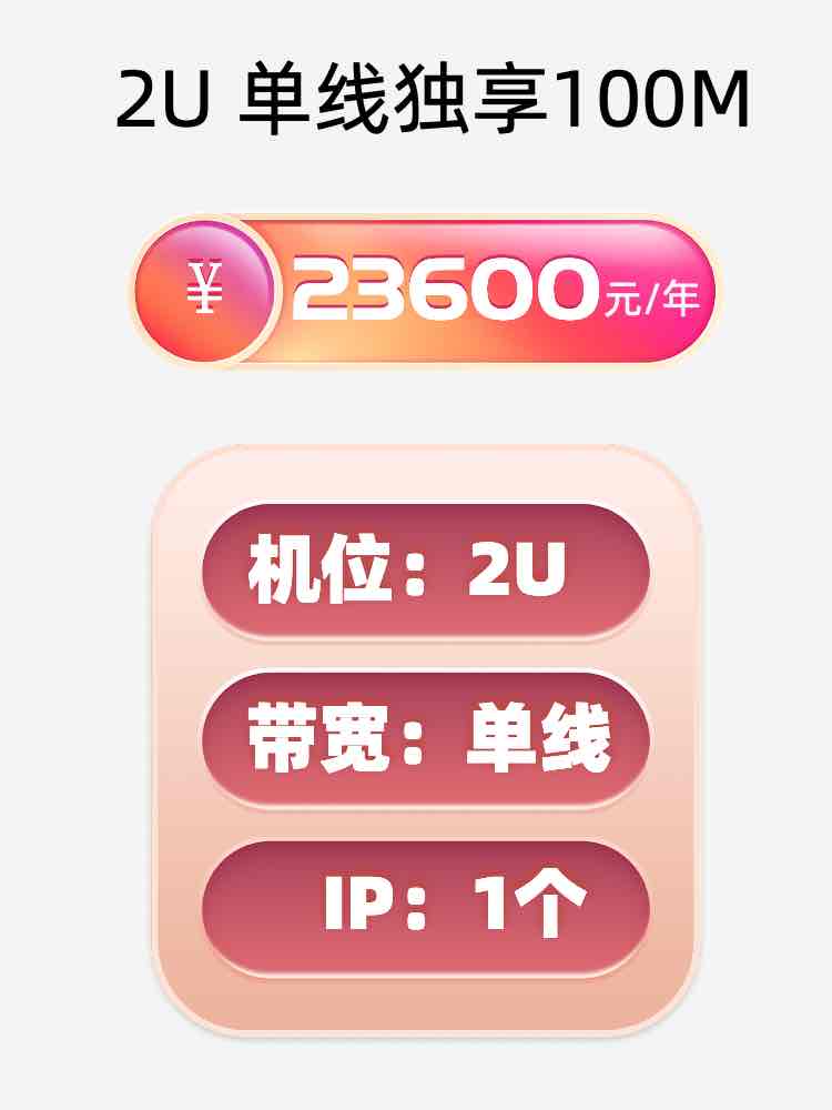 衡阳单线100M服务器托管价格