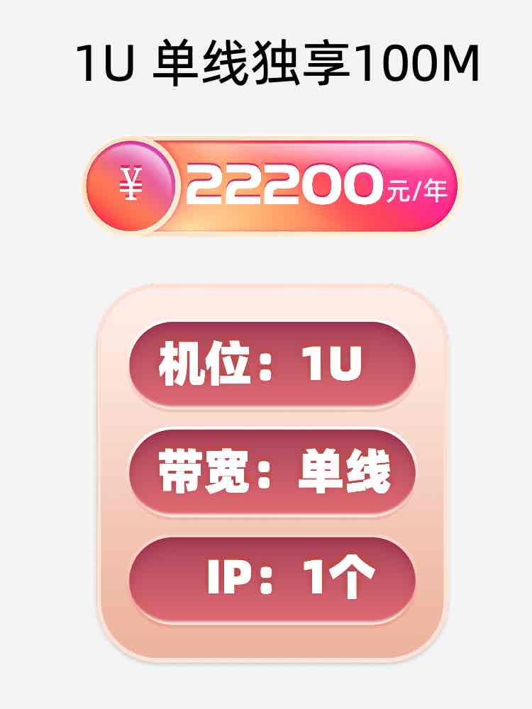 衡阳单线100M服务器托管价格